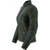 BLACK BROWN LEATHER JACKET