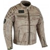BEIGE DISTRESSED LEATHER JACKET